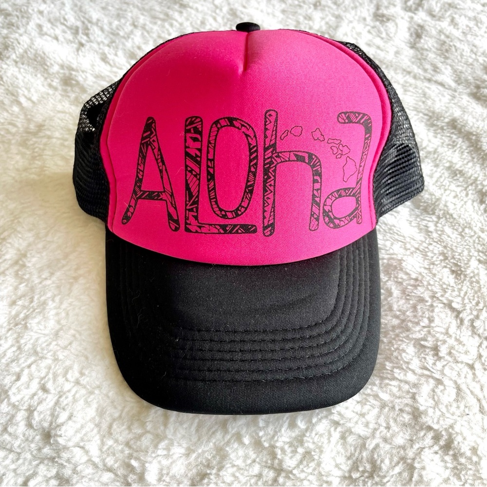 Hawaiian Design Caps Aloha Trucker Hat